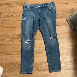 Ripped rockstar skinny jeans from Old Navy